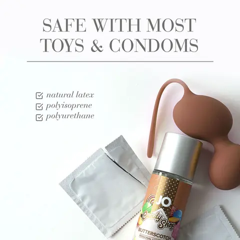 JO Candy Shop Butterscotch Flavored Water-Based Lubricant 2 oz.