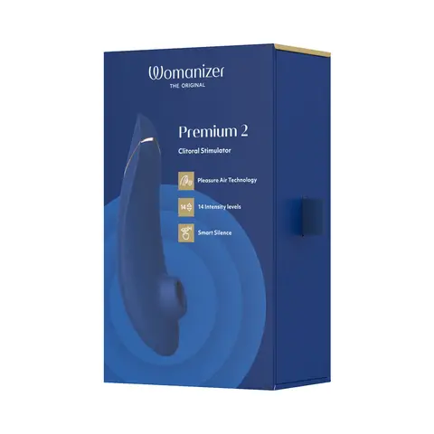 Womanizer Premium 2 Rechargeable Silicone Luxurious Pleasure Air Clitoral Stimulator