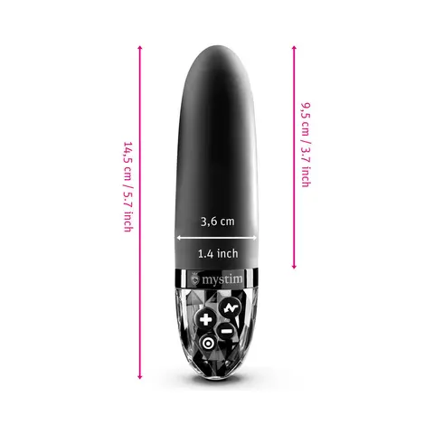 Mystim Sleak Freak E-Stim Vibrator Black