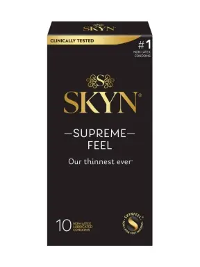 SKYN Supreme Feel 10 Count Non-Latex Lubricated Condoms