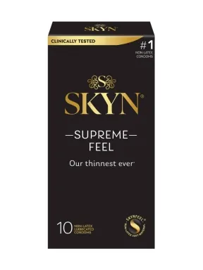 SKYN Supreme Feel 10 Count Non-Latex Lubricated Condoms