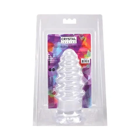 Crystal Jellies Anal Twist 7 in. in Clear
