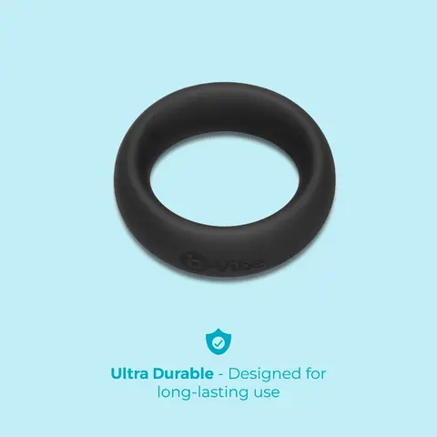 b-Vibe Snug Ring 40mm Snug Fit Silicone C-Ring in Black
