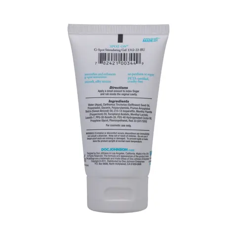Spot-On G-Spot Stimulating Gel 2oz.