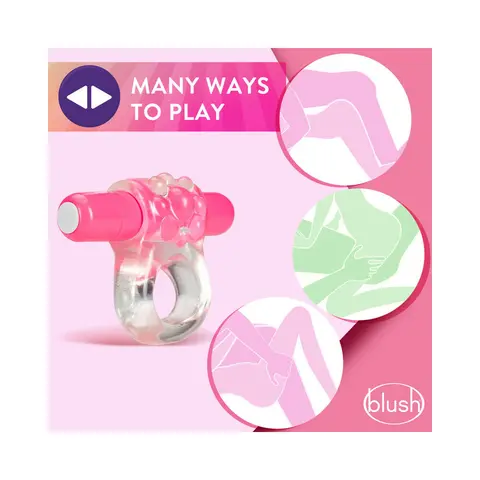 Play with Me Teaser Vibrating C-Ring in Pink