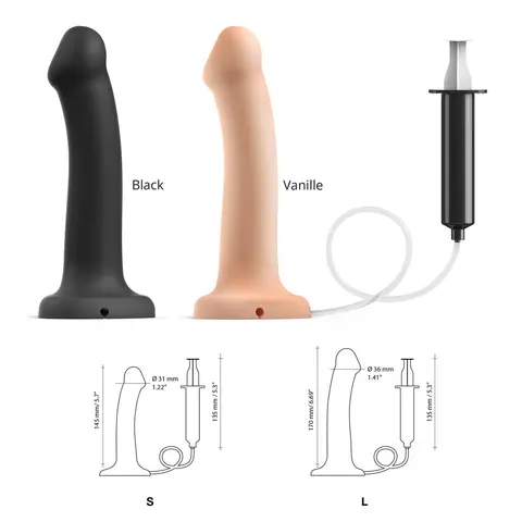 Strap-On-Me Squirting Cum Dildo Vanilla Small (fluid not included)