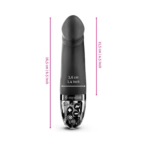 Mystim Real Deal Neal eStim Vibrator Black