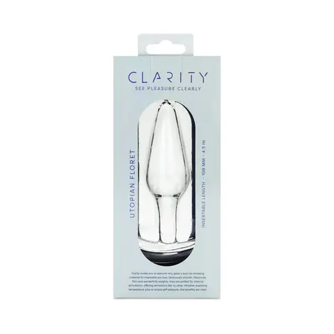 Clarity Utopian Floret Glass Plug