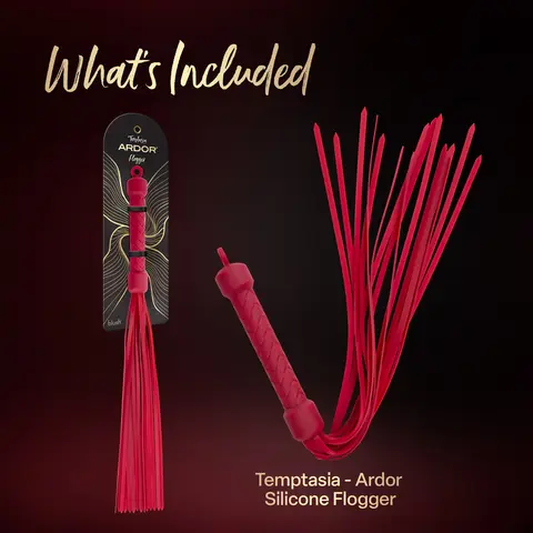 Temptasia Ardor Flogger in Red