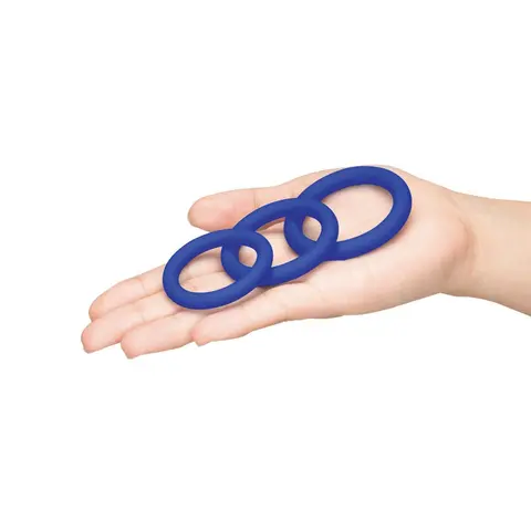 Me You Us Signature The Chubby 3 Ring Set in Blue