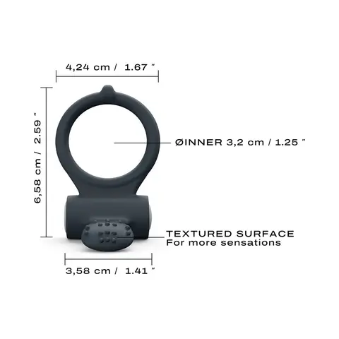 Dorcel Power Clit + Vibrating Cockring in Black