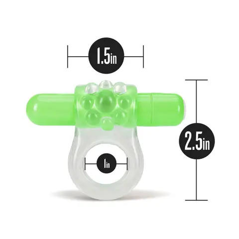 Play with Me Teaser Vibrating C-Ring in Green