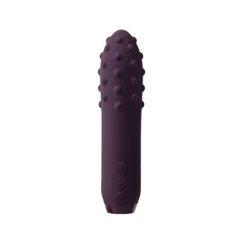 Je Joue Duet Rechargeable Silicone Multi-Surfaced Bullet Vibrator in Purple