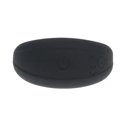 LEVELZ Vibrating Liquid Silicone Cock & Ball Ring Black