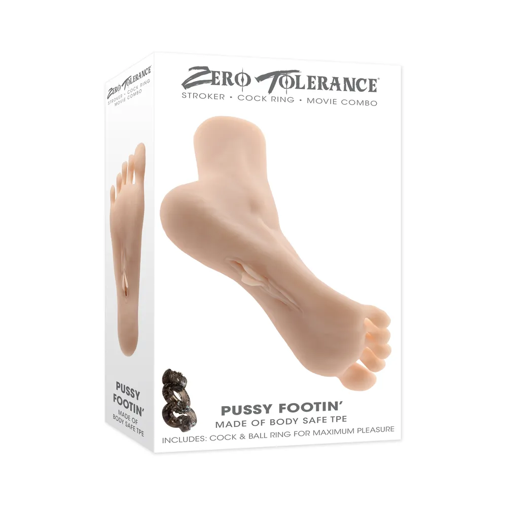 Zero Tolerance Pussy Footin Masturbator TPE in Light