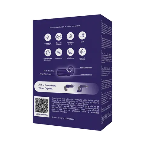 SVibe Snail Evo Rechargeable Masturbator Navy