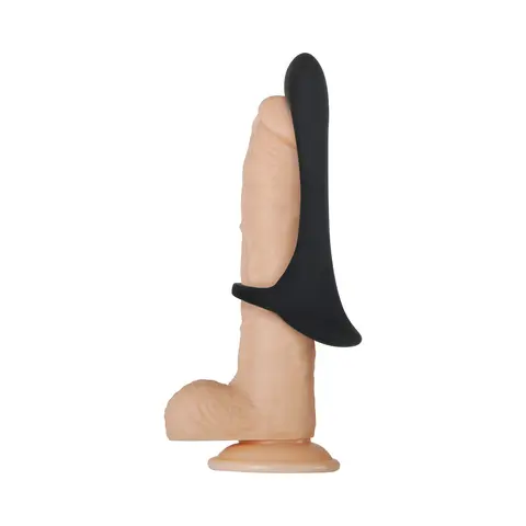 Zero Tolerance Cock Armor Rechargeable Vibrating Silicone Cock Sheath Black