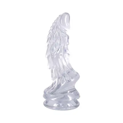 Crystal Jellies Invader 8.5 in. Dildo in Clear