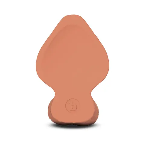 b-Vibe Slipskin Realistic Silicone Dildo 7 in. Girthy in Mocha