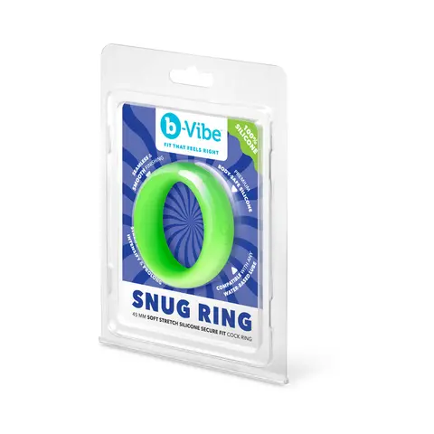 b-Vibe Snug Ring 45mm Snug Fit Silicone C-Ring in Green