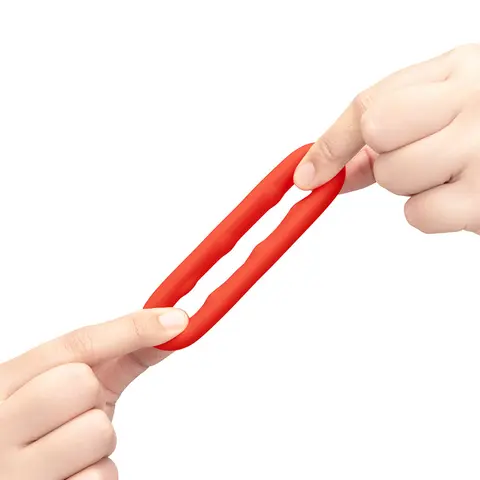 b-Vibe Flex Ring Grip Ultra Soft Silicone C-Ring Red