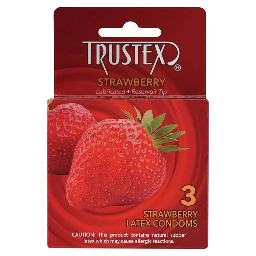 Trustex Flavored Condom Strawberry 3-Pack