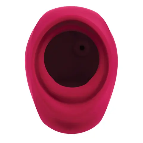 Gender X Body Kisses Rechargeable Vibrating Silicone Suction Massager Red