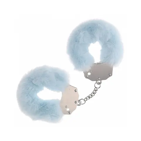 Ouch! Heavy-Duty Fluffy Handcuffs Powder in Blue