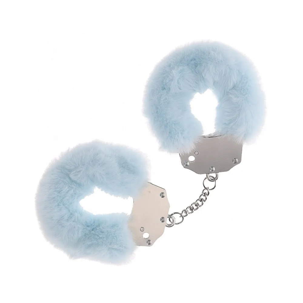 Ouch! Heavy-Duty Fluffy Handcuffs Powder in Blue