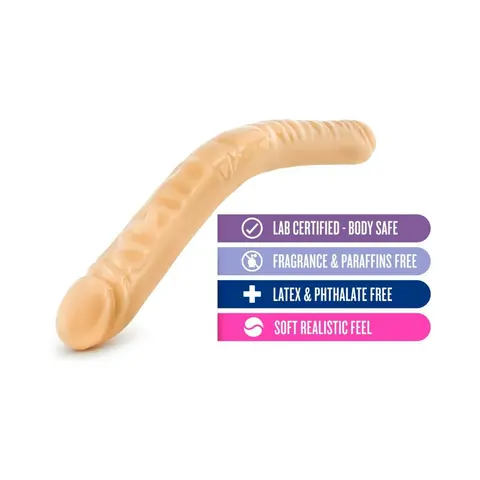 B Yours 18 in. Double Dildo in Beige