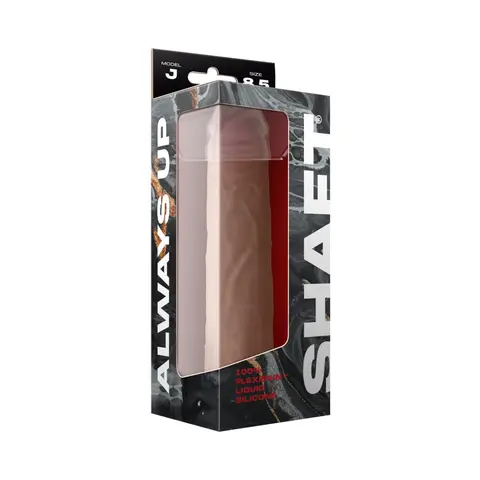 Shaft Model J: 8.5 in. Dual Density Silicone Dildo Pine