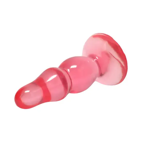 Crystal Jellies Novice Pop Plug 4 in. in Pink