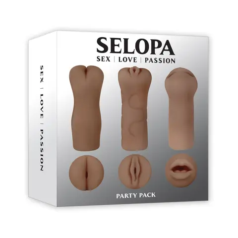 Selopa Party Pack 3-Piece Stroker Pack in Dark