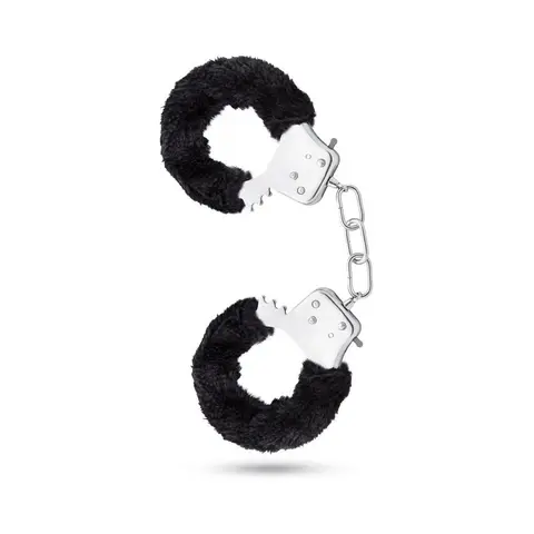 Temptasia Adjustable Faux Fur Cuffs in Black