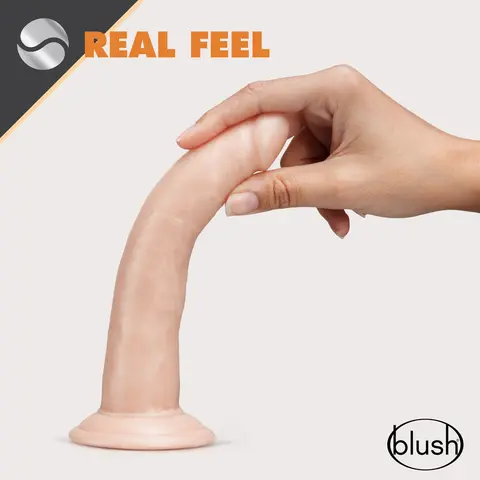 Dr. Skin Glide Realistic 7.5 in. Self-Lubricating Dildo in Beige