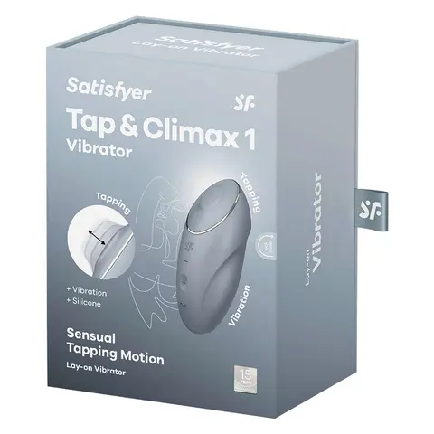 Satisfyer Tap and Climax 1 Blue-Grey