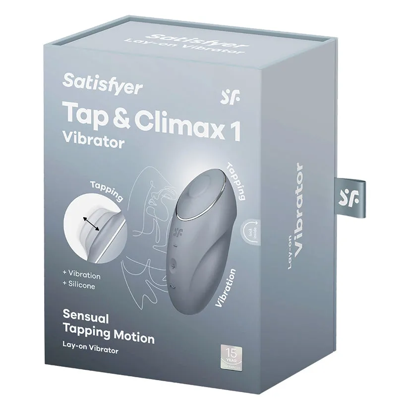 Satisfyer Tap and Climax 1 Blue-Grey