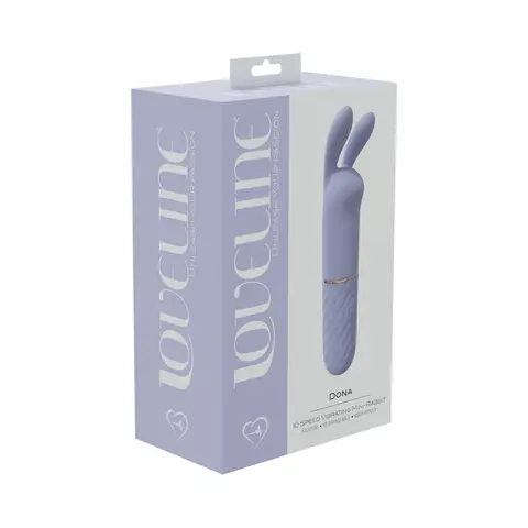 LoveLine Dona 10 Speed Vibrating Mini-Rabbit Silicone Rechargeable Waterproof in Lavender