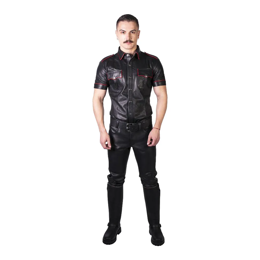 Prowler RED Leather Jeans Black 35 in.