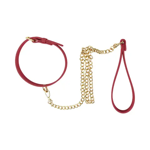 Temptasia Ardor Collar & Leash in Red