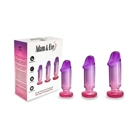Adam & Eve Sunset Dreams Anal Plug Training Kit