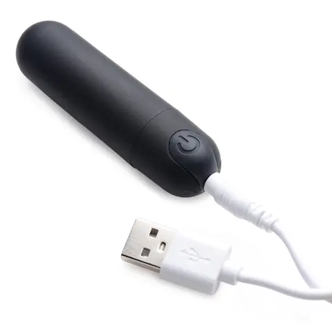 BANG! Vibrating Bullet with Remote Control in Black