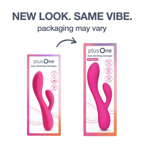 plusOne® Dual Rabbit Vibrating Massager