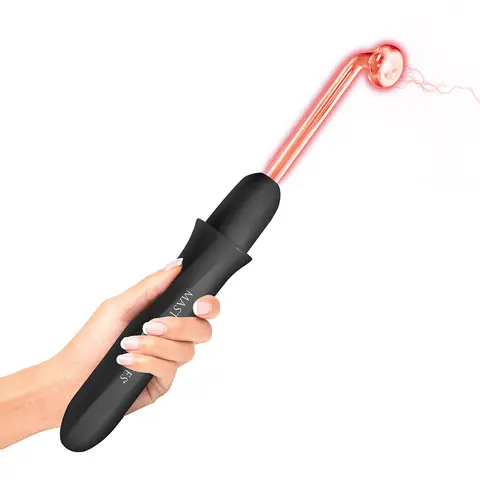 Master Series Elektra Rechargeable E-Stim Wand in Black