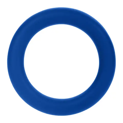 Forto F-61 3-Piece Silicone Cockring Set in Blue