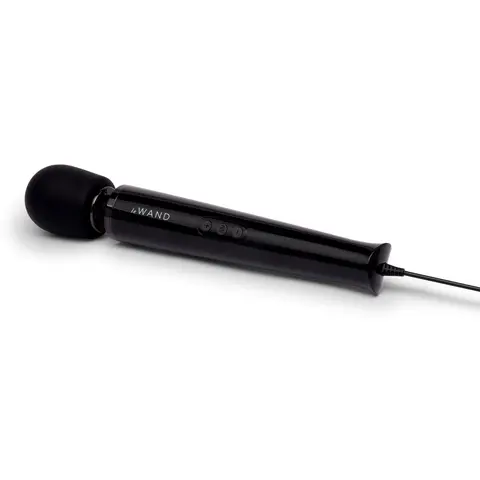 Le Wand Plug-In Vibrating Massager in Black