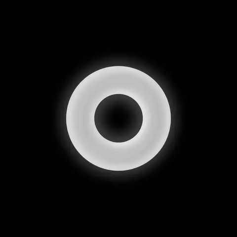 Firefly Bubble Ring Medium Glow-in-the-Dark Cock Ring White