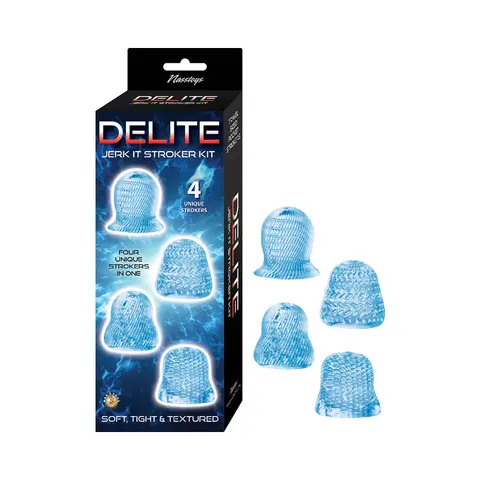 Delite Jerk It Stroker Kit in Blue