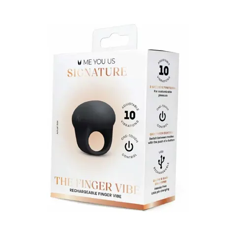 Me You Us Signature The Finger Vibe in Black
