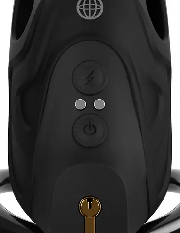 Fantasy C-Ringz ControlCore Elite Remote Vibrating & Electro-Stim Cock Blocker Black